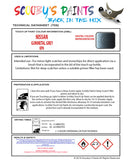 Nissan Micra Gunmetal Grey Kpn Health and safety instructions for use