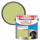 Denny's Chalk Paint For Walls Colour- Natural Thyme Fresh Green - Matte Wipe-Clean Coverage