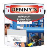 Denny's Waterpoof Paint For Ponds Colour- Nautical Anchor Blue - Waterproof Fish-Safe Leakstop