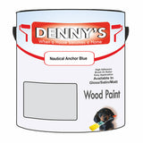 Denny's Wood Paint For Decking Colour- Nautical Anchor Blue - Anti-Slip Weatherproof Durable