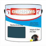 Denny's Plastic Paint For Windows Colour- Nautical Arctic Blue - Weatherproof Fade-Safe Upvc