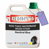 Denny's Stain Paint For Fences Colour- Nautical Blue - Weatherproof Uv-Safe Protect