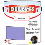 Denny's High Temp Paint For Stoves Colour- Nautical Blue - Heatproof Soot-Resistant Durable