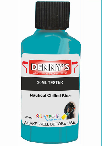 Denny's Chalk Paint For Furniture Colour- Denim Breeze Storm Blue - Matte Scuffproof Refresh