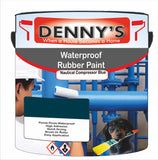 Denny's Waterpoof Paint For Ponds Colour- Nautical Compressor Blue - Waterproof Fish-Safe Leakstop