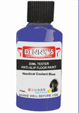 Denny's Floor Paint For Grip Coating Colour- Nautical Coolant Blue - Anti-Slip Hardwearing Safe