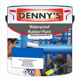 Denny's Waterpoof Paint For Ponds Colour- Nautical Hydraulic Blue - Waterproof Fish-Safe Leakstop