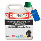 Denny's Stain Paint For Fences Colour- Nautical Hydraulic Blue - Weatherproof Uv-Safe Protect
