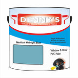 Denny's Plastic Paint For Windows Colour- Nautical Midnight Blue - Weatherproof Fade-Safe Upvc