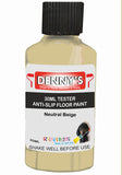 Denny's Floor Paint For Grip Coating Colour- Neutral Beige - Anti-Slip Hardwearing Safe