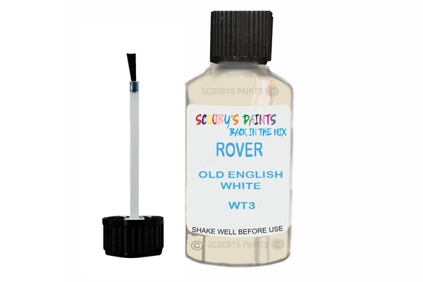 Mixed Paint For Rover Vitesse, Old English White Wt3, Touch Up, Wt3