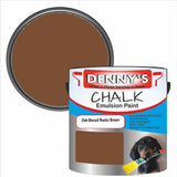 Denny's Chalk Paint For Furniture Colour- Oak Biscuit Rustic Brown - Matte Scuffproof Refresh