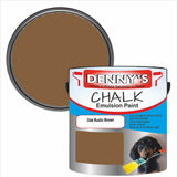 Denny's Chalk Paint For Furniture Colour- Oak Rustic Brown - Matte Scuffproof Refresh