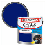 Denny's Chalk Paint For Walls Colour- Ocean Horizon Blue - Matte Wipe-Clean Coverage