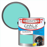 Denny's Chalk Paint For Walls Colour- Ocean Moonlight Blue - Matte Wipe-Clean Coverage