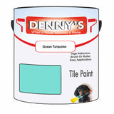 Denny's Tile Paint For Commercial Areas Colour- Ocean Turquoise - High-Traffic Durable Easy-Clean