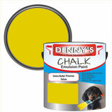 Denny's Chalk Paint For Furniture Colour- Ochre Butter Primrose Yellow - Matte Scuffproof Refresh