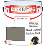 Denny's High Temp Paint For Grilles Colour- Overcast Ash Grey - Heatproof Rustguard Durable