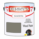 Denny's Wood Paint For Doors Colour- Overcast Ash Grey - Scuffproof Weatherproof Smooth