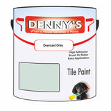 Denny's Tile Paint For Bathroom Tile Colour- Overcast Grey - Moistureproof Easy-Clean Makeover