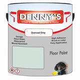 Denny's Floor Paint For Sheds Colour- Overcast Grey - Durable Anti-Slip Weatherproof