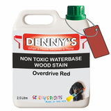 Denny's Stain Paint For Fences Colour- Overdrive Red - Weatherproof Uv-Safe Protect