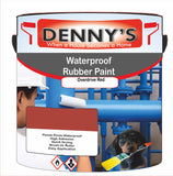 Denny's Waterpoof Paint For Ponds Colour- Overdrive Red - Waterproof Fish-Safe Leakstop
