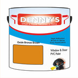 Denny's Plastic Paint For Windows Colour- Oxide Bronze Brown - Weatherproof Fade-Safe Upvc