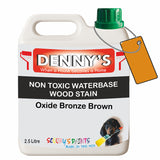 Denny's Stain Paint For Fences Colour- Oxide Bronze Brown - Weatherproof Uv-Safe Protect