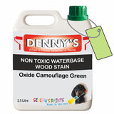 Denny's Stain Paint For Fences Colour- Oxide Camouflage Green - Weatherproof Uv-Safe Protect