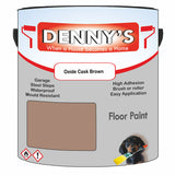 Denny's Floor Paint For Sheds Colour- Oxide Cask Brown - Durable Anti-Slip Weatherproof