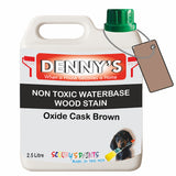 Denny's Stain Paint For Fences Colour- Oxide Cask Brown - Weatherproof Uv-Safe Protect