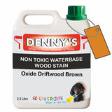 Denny's Stain Paint For Fences Colour- Oxide Driftwood Brown - Weatherproof Uv-Safe Protect