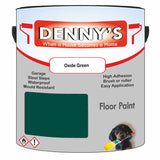 Denny's Floor Paint For Sheds Colour- Oxide Green - Durable Anti-Slip Weatherproof