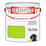 Denny's Tile Paint For Kitchen Tile Colour- Oxide Machinery Green - Wipe-Clean Grease-Resistant Refresh
