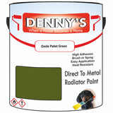 Denny's High Temp Paint For Pipes Colour- Oxide Pallet Green - Heatproof Corrosionguard Durable