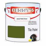 Denny's Tile Paint For Kitchen Tile Colour- Oxide Pallet Green - Wipe-Clean Grease-Resistant Refresh