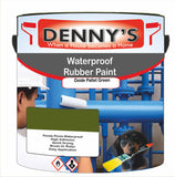 Denny's Waterpoof Paint For Ponds Colour- Oxide Pallet Green - Waterproof Fish-Safe Leakstop
