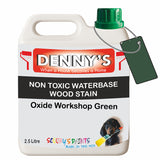 Denny's Stain Paint For Fences Colour- Oxide Workshop Green - Weatherproof Uv-Safe Protect