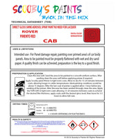 PIMENTO RED Aerosol Spray Paint Code CAB Classic Morris Model Marina Automotive Restorative Paint Vehicle Touch-Up Morris CAB Paint Car Restoration DIY Auto Painting Classic Car Refinishing High-Quality Spray Paint Automotive Finish Vehicle Restoration Supplies Custom Car Paint Auto Body Paint Aerosol Can Automotive Refinishing Paint for Classic Cars