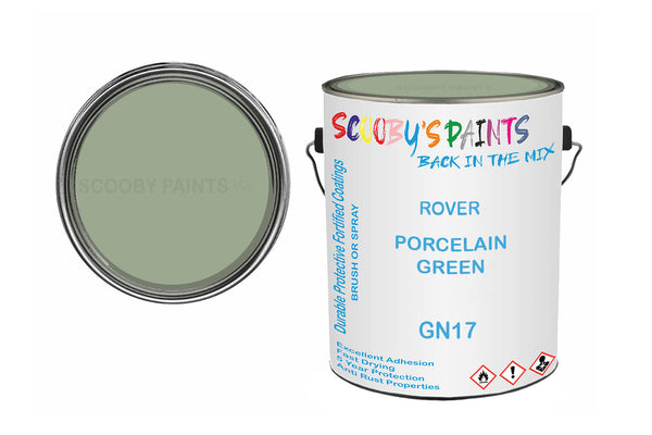 Mixed Paint For Morris Mini-Moke, Porcelain Green, Code: Gn17, Green