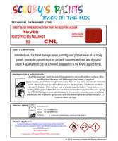 POST OFFICE RED PILLAR HOT RED Aerosol Spray Paint Code CNL Classic MG Model Metro Automotive Restorative Paint Vehicle Touch-Up MG CNL Paint Car Restoration DIY Auto Painting Classic Car Refinishing High-Quality Spray Paint Automotive Finish Vehicle Restoration Supplies Custom Car Paint Auto Body Paint Aerosol Can Automotive Refinishing Paint for Classic Cars