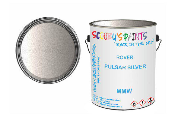 Mixed Paint For Rover 45/400 Series, Pulsar Silver, Code: Mmw, Silver-Grey