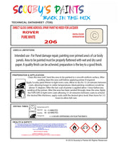 Morris PURE WHITE Spray or Brush Paint For Classic Morris Model Marina Restore my Old Morris
