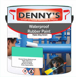 Denny's Waterpoof Paint For Ponds Colour- Pallet Alloy Green - Waterproof Fish-Safe Leakstop