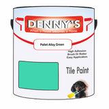 Denny's Tile Paint For Commercial Areas Colour- Pallet Alloy Green - High-Traffic Durable Easy-Clean