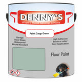 Denny's Floor Paint For Sheds Colour- Pallet Cargo Green - Durable Anti-Slip Weatherproof