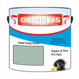 Denny's Plastic Paint For Windows Colour- Pallet Cargo Green - Weatherproof Fade-Safe Upvc