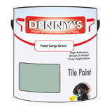Denny's Tile Paint For Commercial Areas Colour- Pallet Cargo Green - High-Traffic Durable Easy-Clean