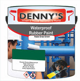 Denny's Waterpoof Paint For Ponds Colour- Pallet Drab Green - Waterproof Fish-Safe Leakstop